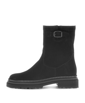 Stivaletto con plateau nero Stivaletto con plateau nero
