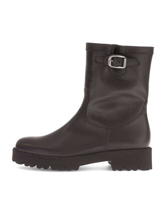 Stivaletto con plateau marrone