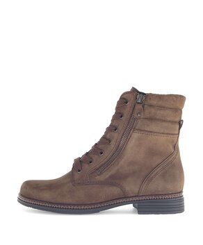 Schnürstiefelette braun