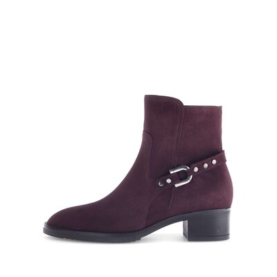 Bottine élégante rouge