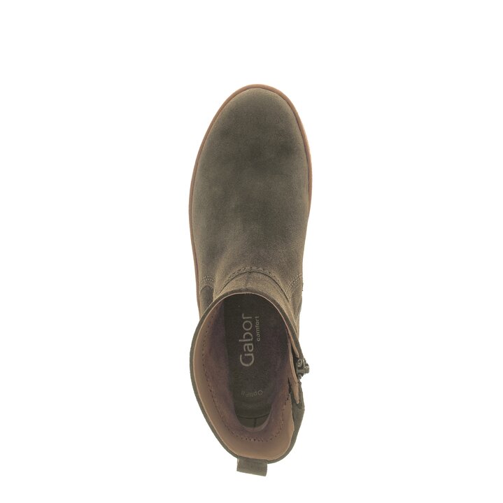 Sportliche Stiefelette grün #5