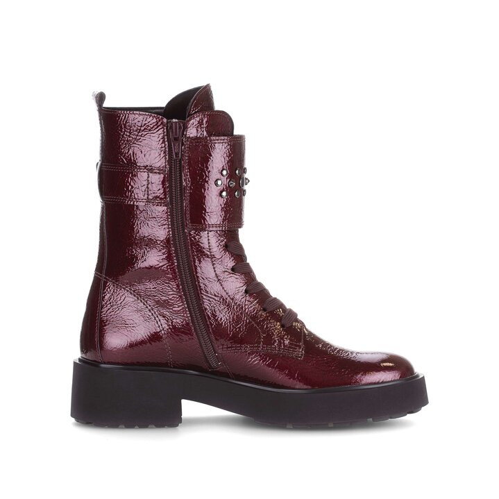 Schnürstiefelette rot #1