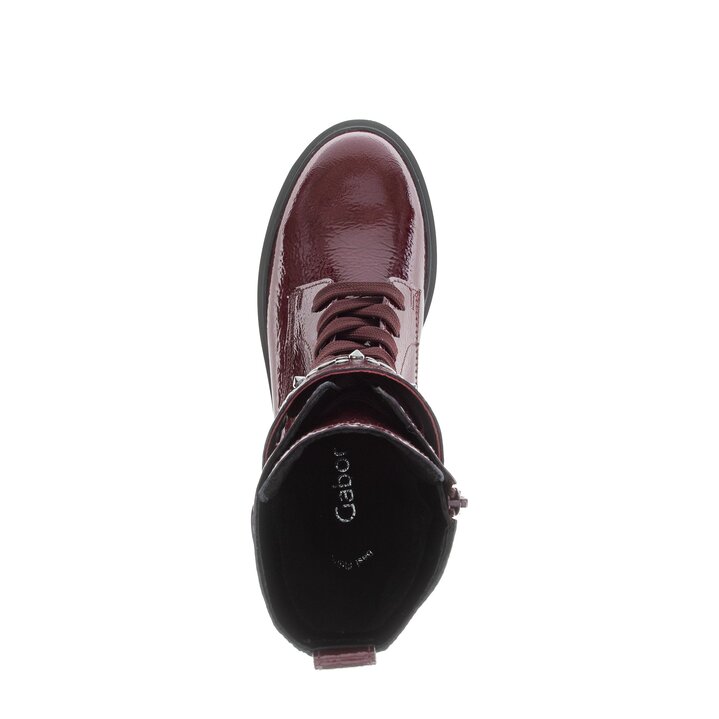 Schnürstiefelette rot #5