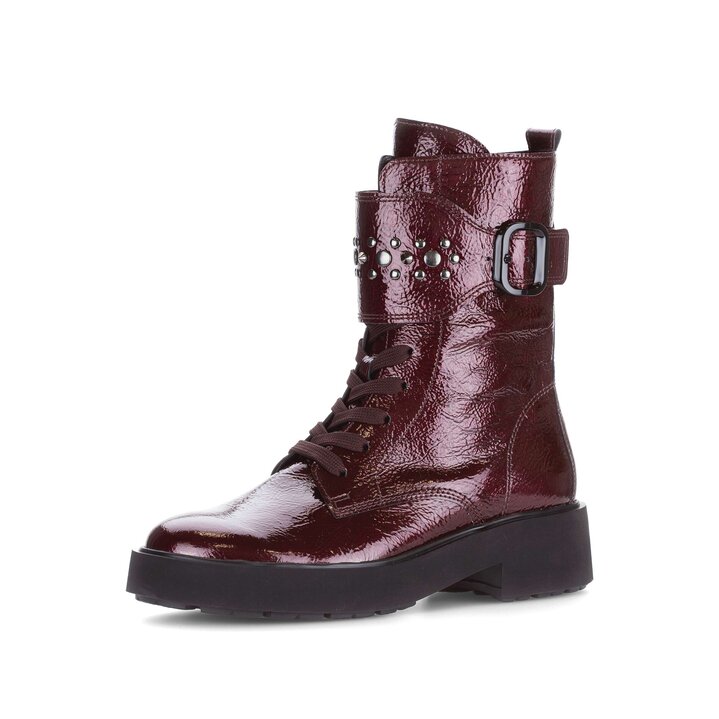 Schnürstiefelette rot #2