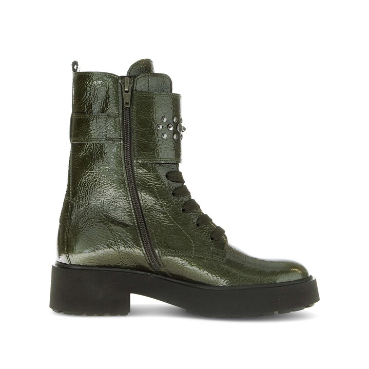 Schnürstiefelette grün #1