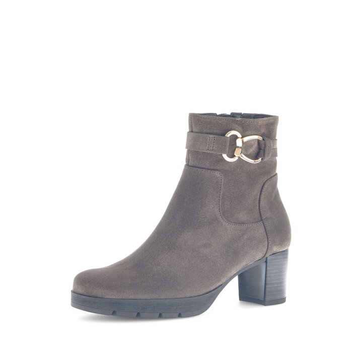 Enkellaarsjes op plateau bruin #2