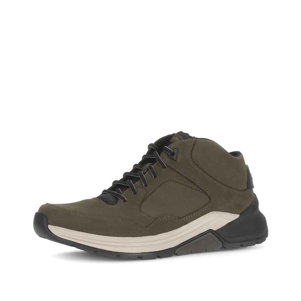 rollingsoft Herren Boots; Rauleder in grün; Keilabsatz mit Gummi/EVA-Sohle