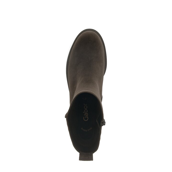 Enkellaarsjes op plateau bruin #5