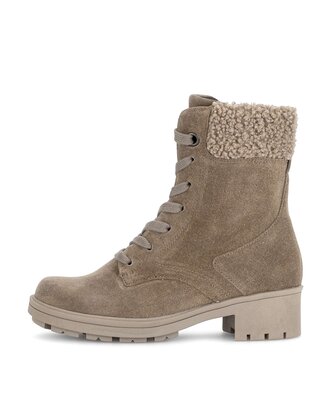 Schnürstiefelette braun