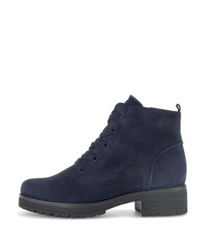 Schnürstiefelette blau