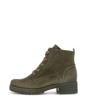 Schnürstiefelette grün