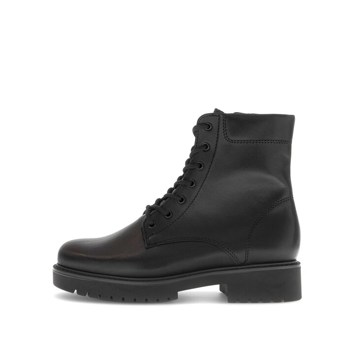 Schnürstiefelette schwarz #0
