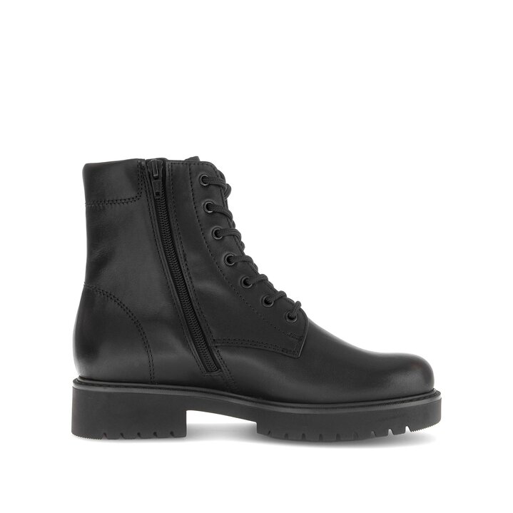 Schnürstiefelette schwarz #1