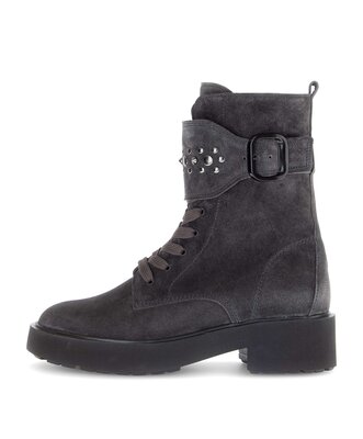 Schnürstiefelette grau