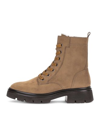 Schnürstiefelette braun