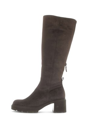 Stivali con plateau marrone