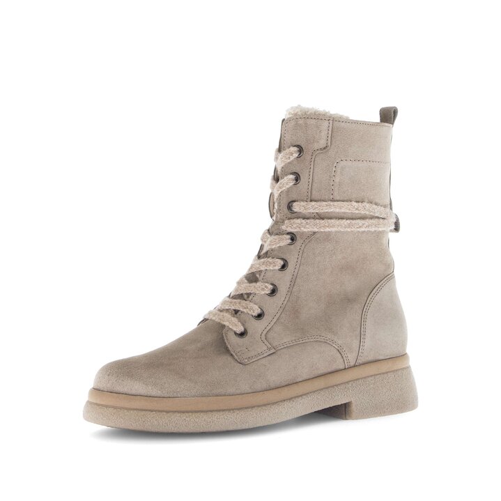 Schnürstiefelette beige #2