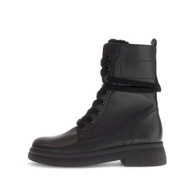 Schnürstiefelette schwarz
