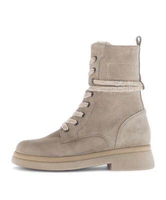 Stivaletto stringato beige