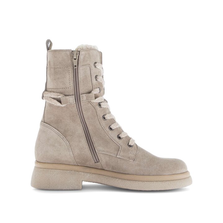 Bottine à lacets beige #1