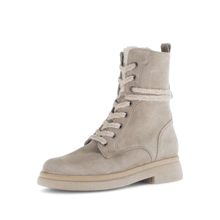 Bottine à lacets beige #2
