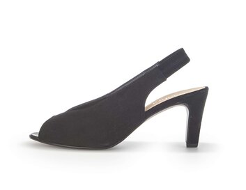 Sandales à talons peep-toe noir