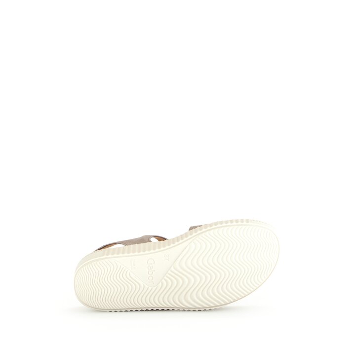 Sandalo con plateau beige #4