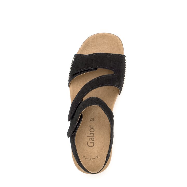 Keilsandalette schwarz #5