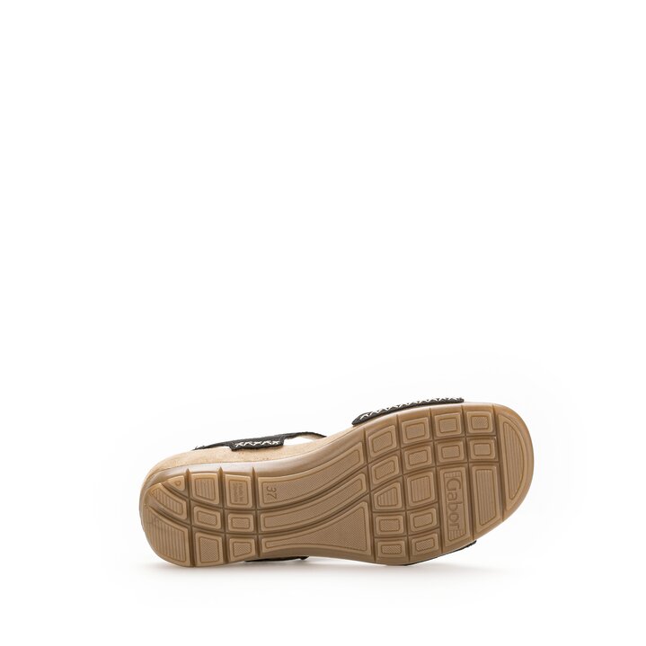 Keilsandalette schwarz #4