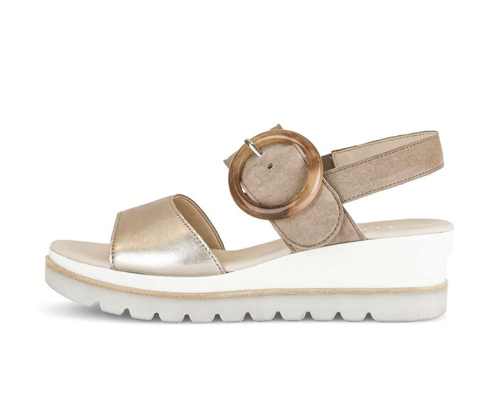 Platåsandaler beige #0