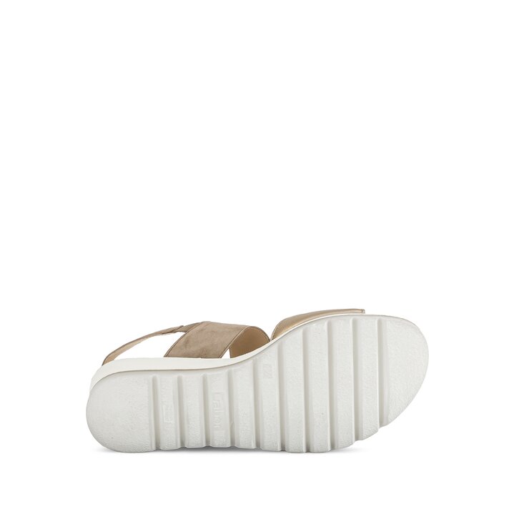 Sandalo con plateau beige #4