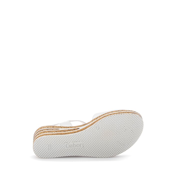 Keilsandalette weiß #4