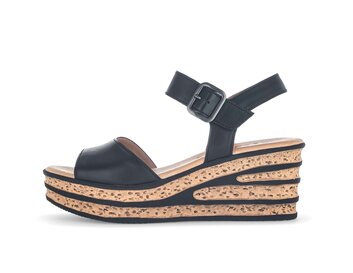 Keilsandalette schwarz