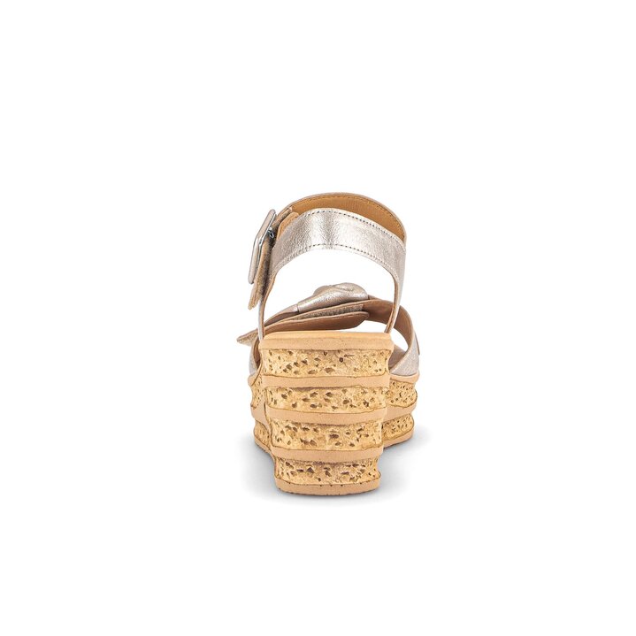 Keilsandalette gold #3