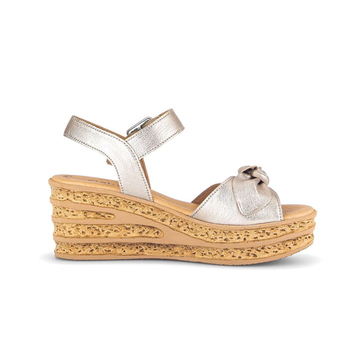 Keilsandalette gold #1