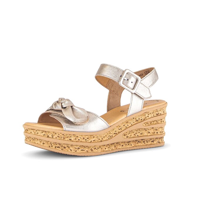 Keilsandalette gold #2