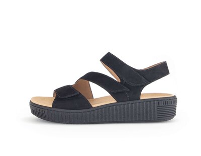 Plateau Sandale schwarz