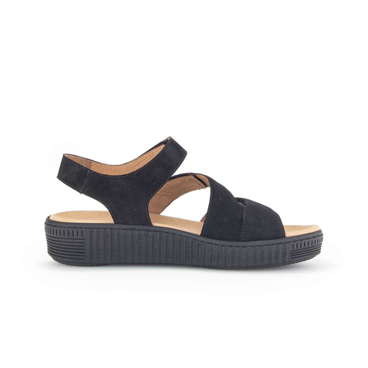 Sandale à plateforme noir #1