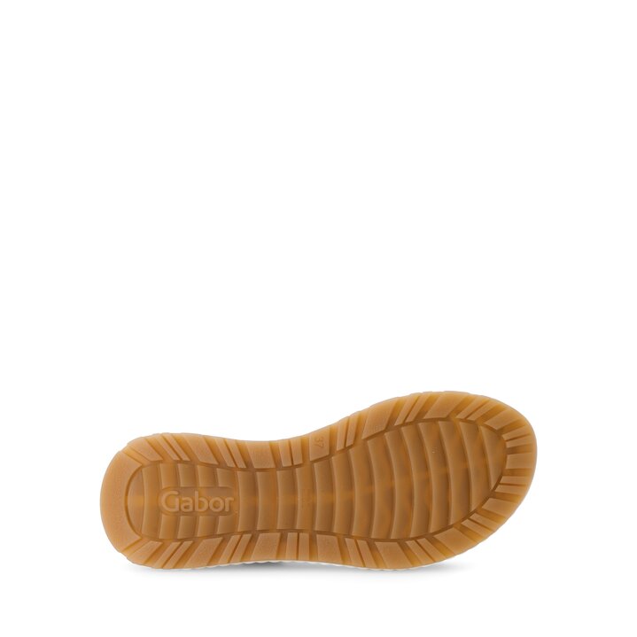 Sandale met plateauzool goud #4