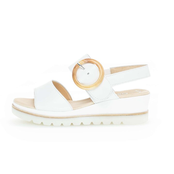 Plateau Sandale weiß #0