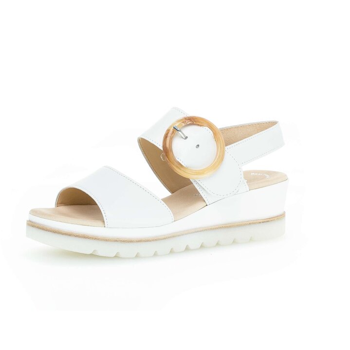 Plateau Sandale weiß #2