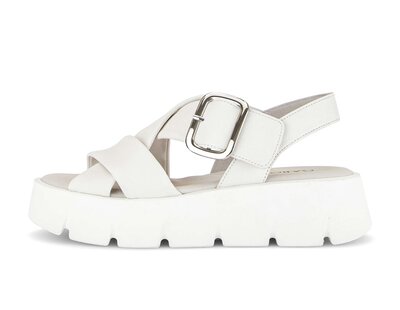 Sandalo con plateau crema