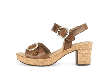 Sandalo con cinturino marrone