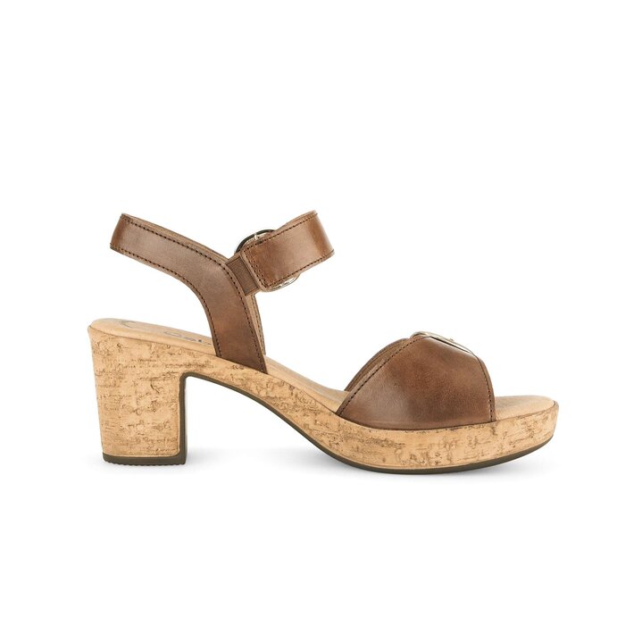 Sandalo con cinturino marrone #1