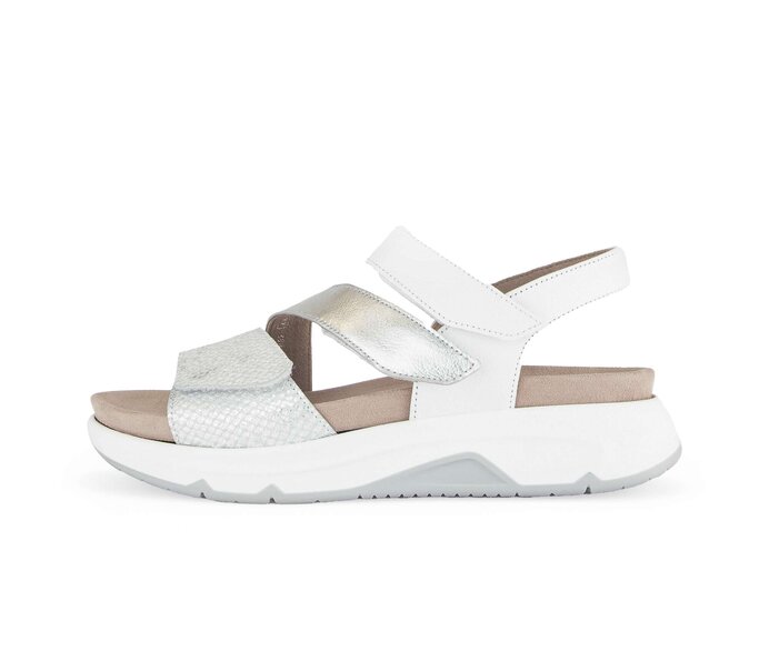 Plateau Sandale weiß #0