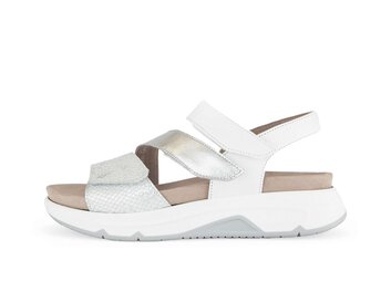 Sandale à plateforme blanc