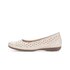 Ballerina sportiva crema