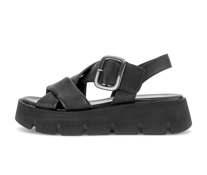 Plateau Sandale schwarz #0