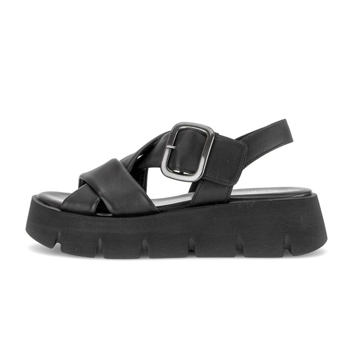 Plateau Sandale schwarz #0