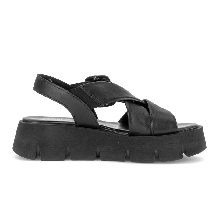 Plateau Sandale schwarz #1